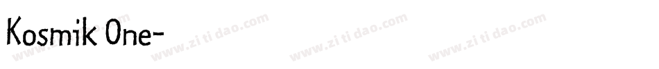 Kosmik One字体转换